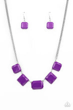 Load image into Gallery viewer, Instant Mood Booster - Purple Acrylic Necklace - Paparazzi Accessories