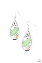 Load image into Gallery viewer, Harmonious Harbors - Green and Iridescent Bead Earrings - Paparazzi Accessories