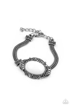 Load image into Gallery viewer, Top-Notch Drama - White Bead and Gunmetal Clasp Bracelet - Paparazzi Accessories