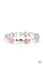 Load image into Gallery viewer, Dimensional Dazzle - Pink Rhinestone Stretchy Bracelet - Paparazzi Accessories