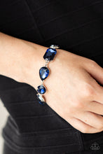 Load image into Gallery viewer, Cosmic Treasure Chest - Blue Rhinestone Clasp Bracelet - Paparazzi Accessories