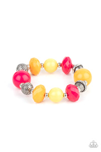 Day Trip Discovery - Multi Color Stretchy Bracelet - Paparazzi Accessories