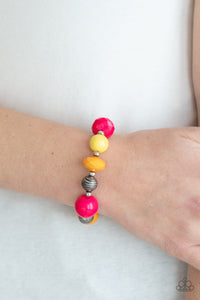 Day Trip Discovery - Multi Color Stretchy Bracelet - Paparazzi Accessories