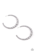 Load image into Gallery viewer, Glamour Graduate - Silver Pearl Hoop Earrings - Paparazzi Accessories