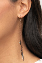 Load image into Gallery viewer, Chiming Leaflets - Copper Leaf Earrings - Paparazzi Accessories
