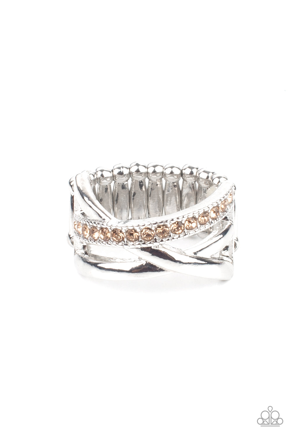 Forever Flawless - Brown - Topaz Rhinestone Ring - Paparazzi Accessories