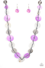 Load image into Gallery viewer, Seashore Spa - Purple Shell Like Necklace - Paparazzi Accessories