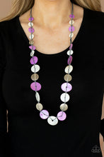 Load image into Gallery viewer, Seashore Spa - Purple Shell Like Necklace - Paparazzi Accessories
