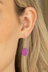 Seashore Spa - Purple Shell Like Necklace - Paparazzi Accessories