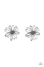 Load image into Gallery viewer, Artisan Arbor - Silver Flower Earrings - Paparazzi Accessories