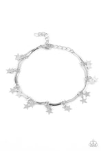 Load image into Gallery viewer, Party in the USA - Silver Star Bracelet - Paparazzi Accessories