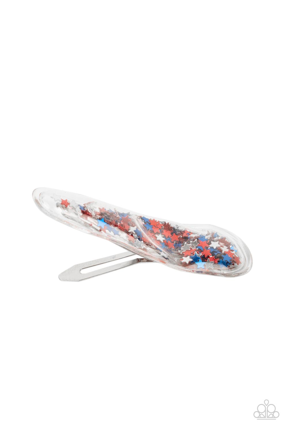 Oh, My Stars and Stripes - Multi Red, White, and Blue Star Hair Clip - Paparazzi Accessories