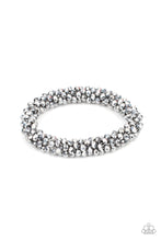 Load image into Gallery viewer, Wake Up and Sparkle - Silver Bead Stretchy Bracelet - Paparazzi Accessories