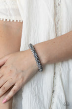 Load image into Gallery viewer, Wake Up and Sparkle - Silver Bead Stretchy Bracelet - Paparazzi Accessories