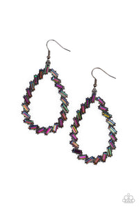 Striking RESPLENDENCE - Multi - Oil Spill Teardrop Earrings - Paparazzi Accessories