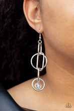 Load image into Gallery viewer, Park Avenue Princess - White Crystal Earrings - Paparazzi Accessories
