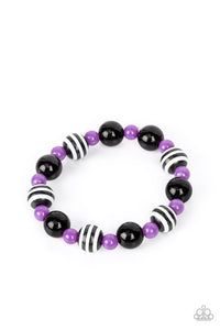 Starlet Shimmer Striped Stretchy Bracelets - Paparazzi Accessories