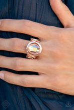 Load image into Gallery viewer, Mystical Treasure - Rose Gold and Iridescent Ring - Paparazzi Accessories