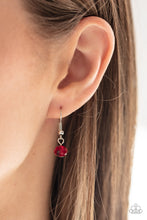 Load image into Gallery viewer, Distracted by Dazzle - Red, White, and Smoky Crystal Bad Necklace - Paparazzi Accessories
