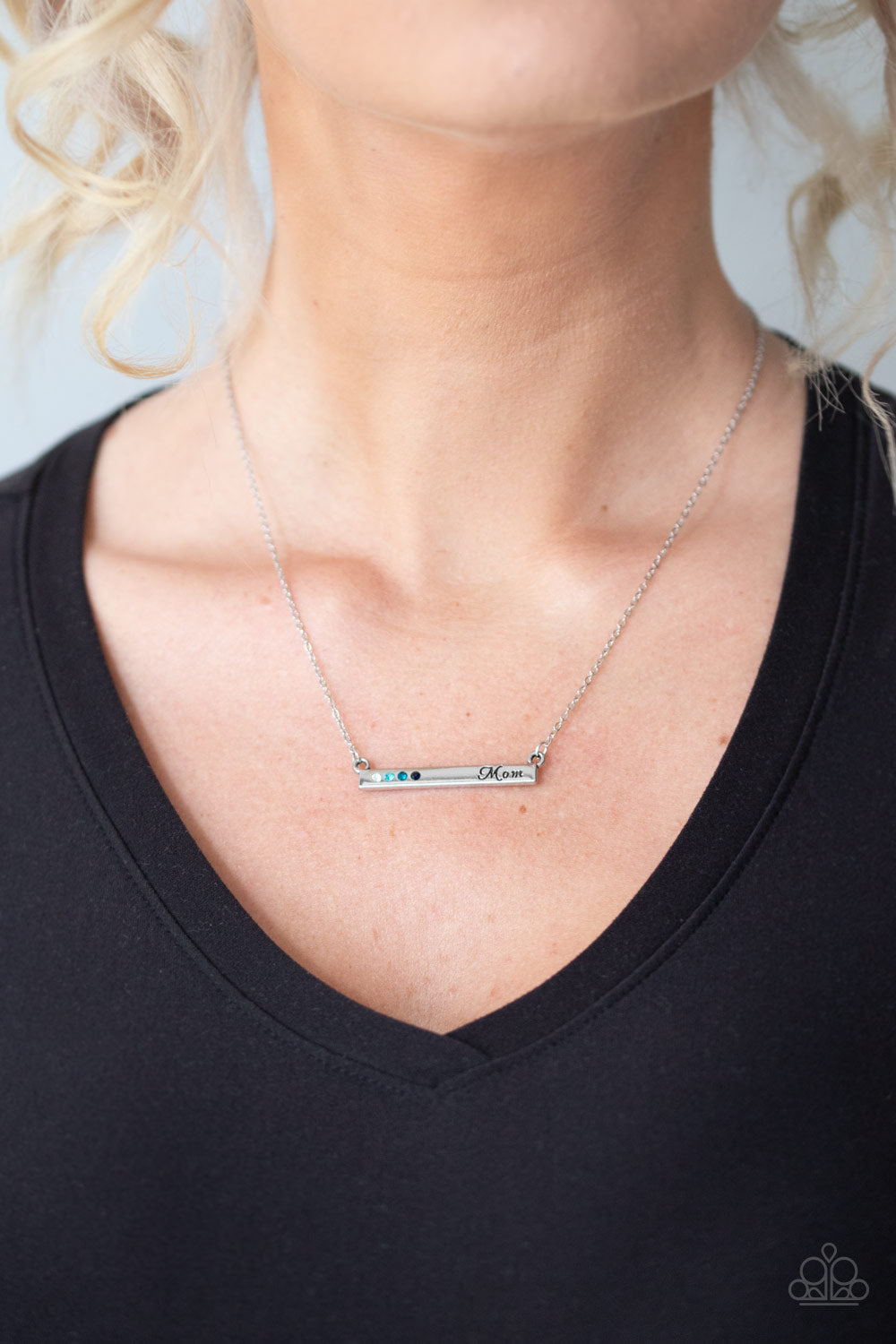 Moms Do It Better Blue Rhinestone and
