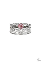 Load image into Gallery viewer, The Overachiever - Pink and White Rhinestone Ring - Paparazzi Accessories