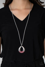 Load image into Gallery viewer, Glitz and grind - Red Rhinestone Teardrop Necklace - Paparazzi Accessories