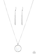 Load image into Gallery viewer, Shimmering Seashores - White Shell-Like Pendant Necklace - Paparazzi Accessories - All That Sparkles Xoxo 